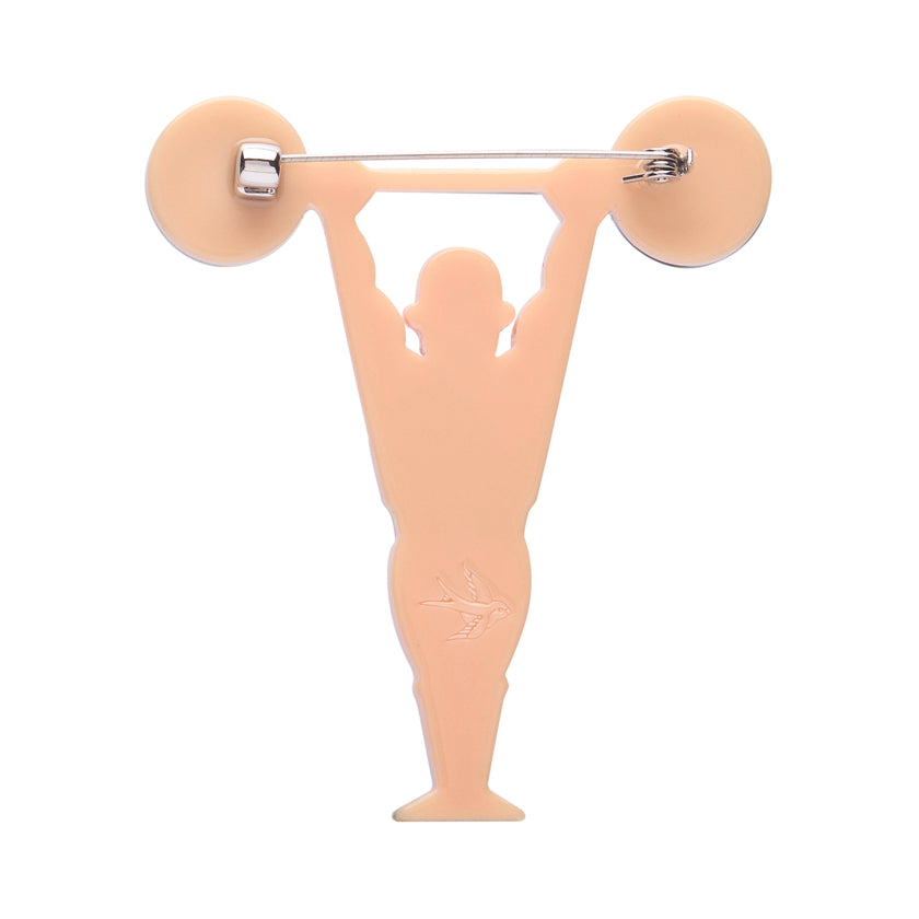World’s Strongest Man Brooch