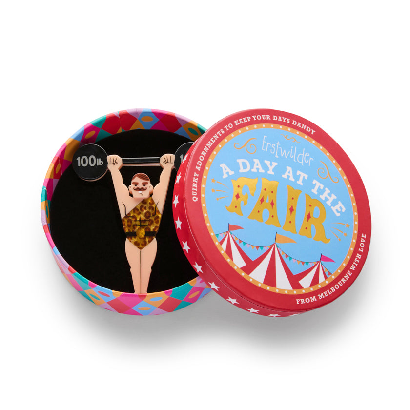 World’s Strongest Man Brooch