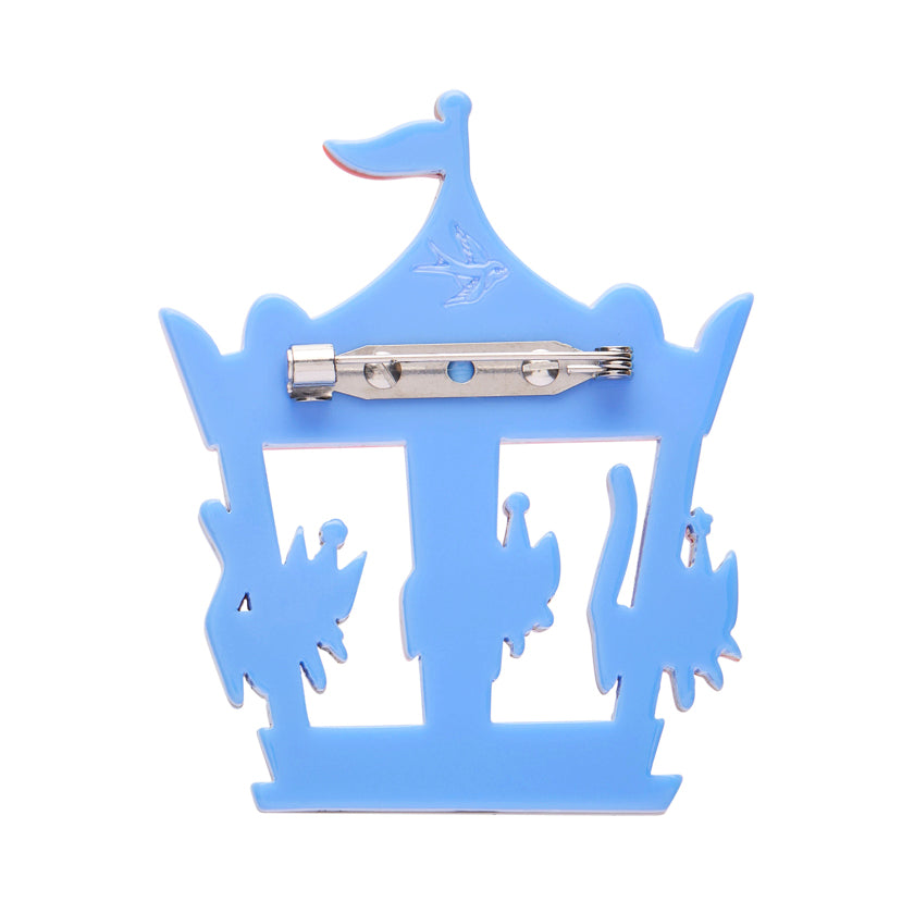 Meowy Go-Round Brooch