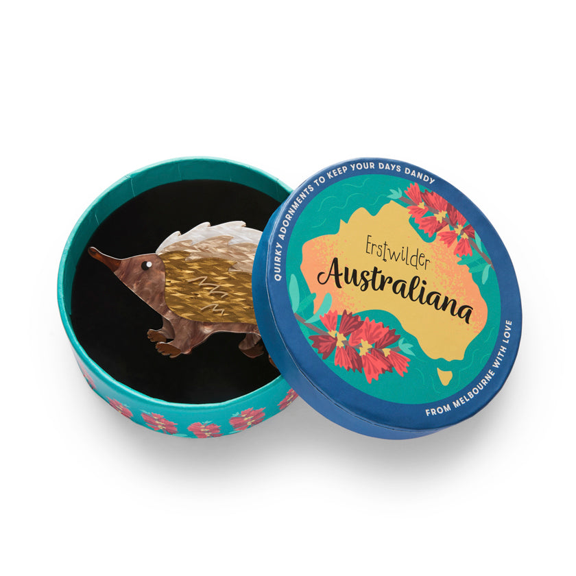 Prickles the Echidna Brooch