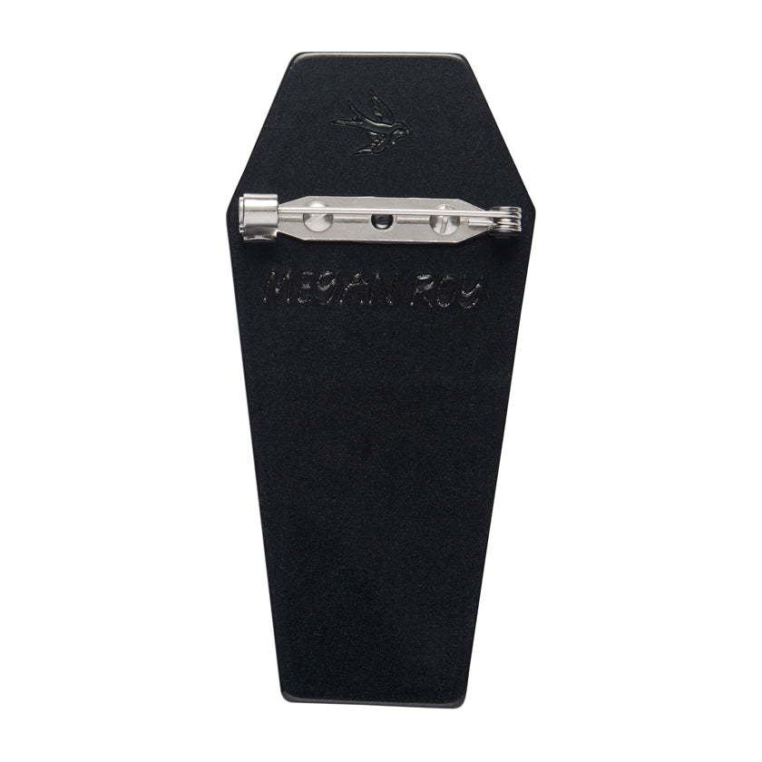 Cozy Coffin Brooch