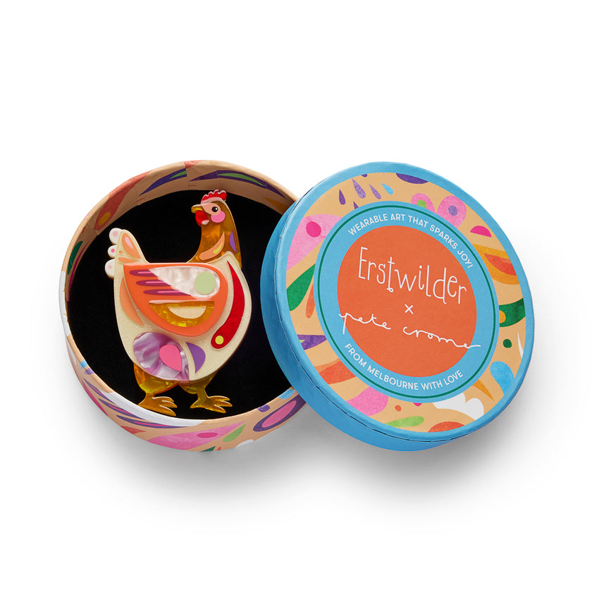 Bessie the Chicken Brooch - Pete Cromer Easter 2026