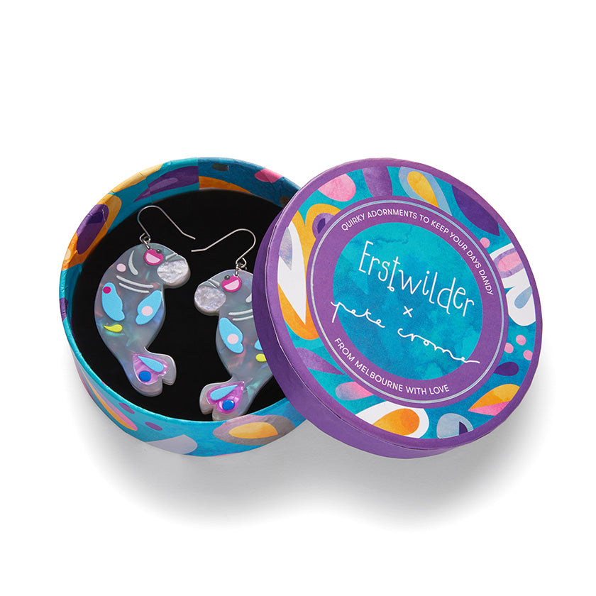 The Dutiful Dugong Drop Earrings Erstwilder x Pete Cromer 2023