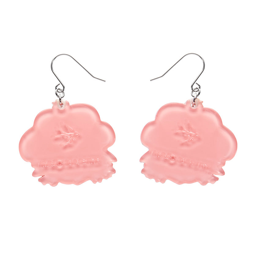 Big Adorable Strawberry Smile Drop Earrings