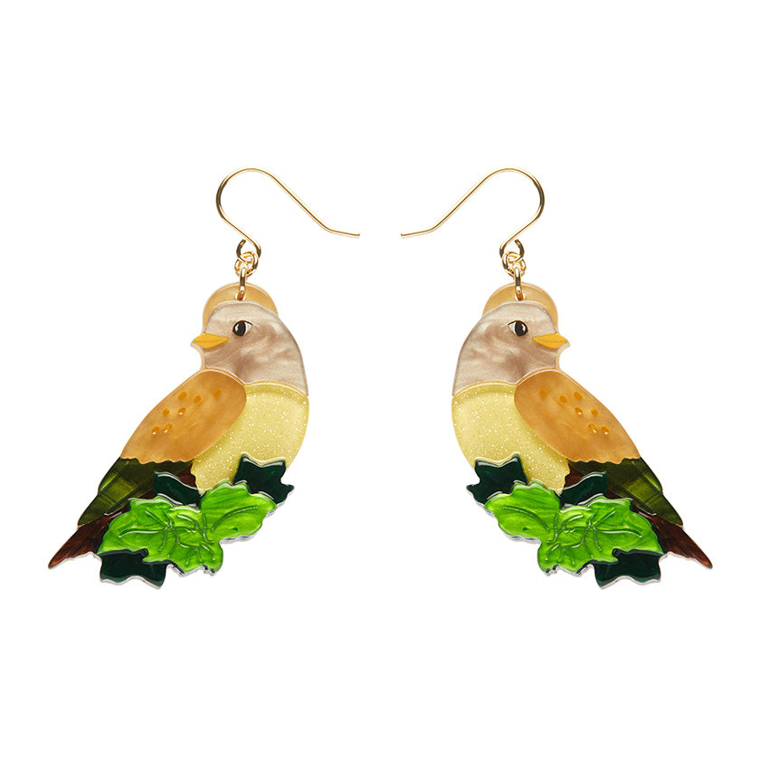 Wondrous Warbler Drop Earrings