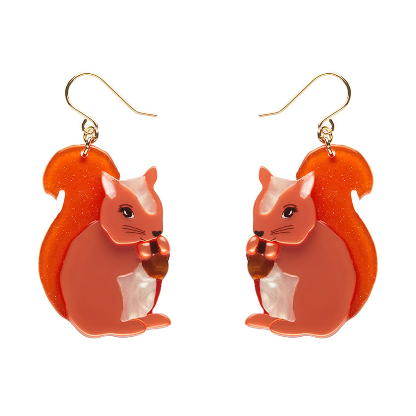 Cheeky Squirrel Drop Earrings