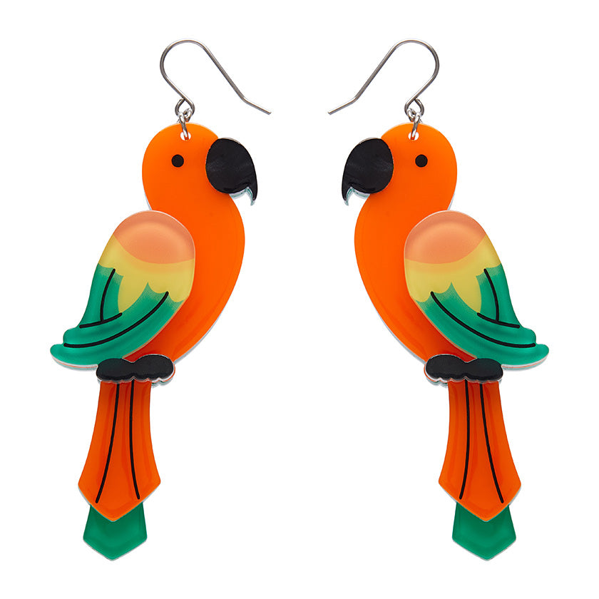 Pancha’s Parrots Drop Earrings - 2025