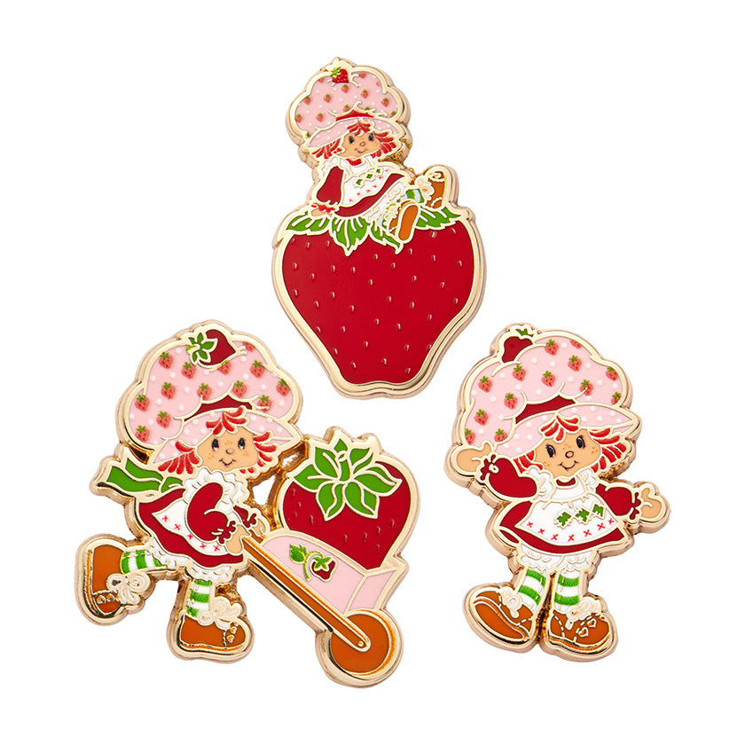 Strawberry Shortcake Enamel Pin Pack - 3 Piece