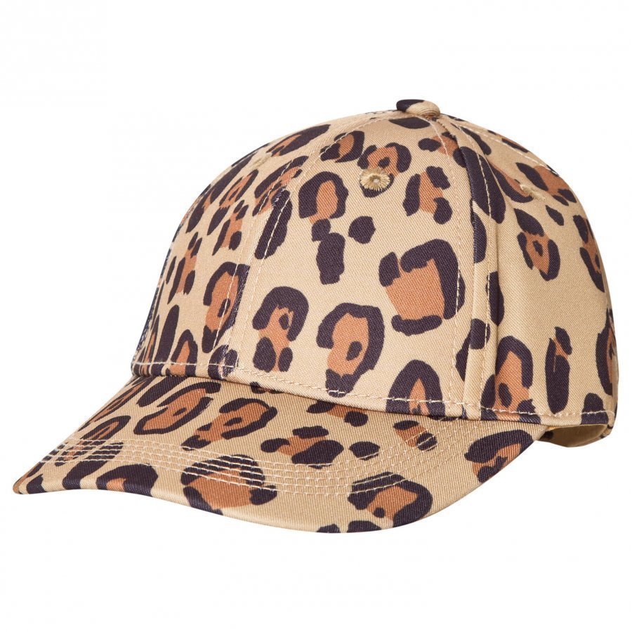 leopard cap beige