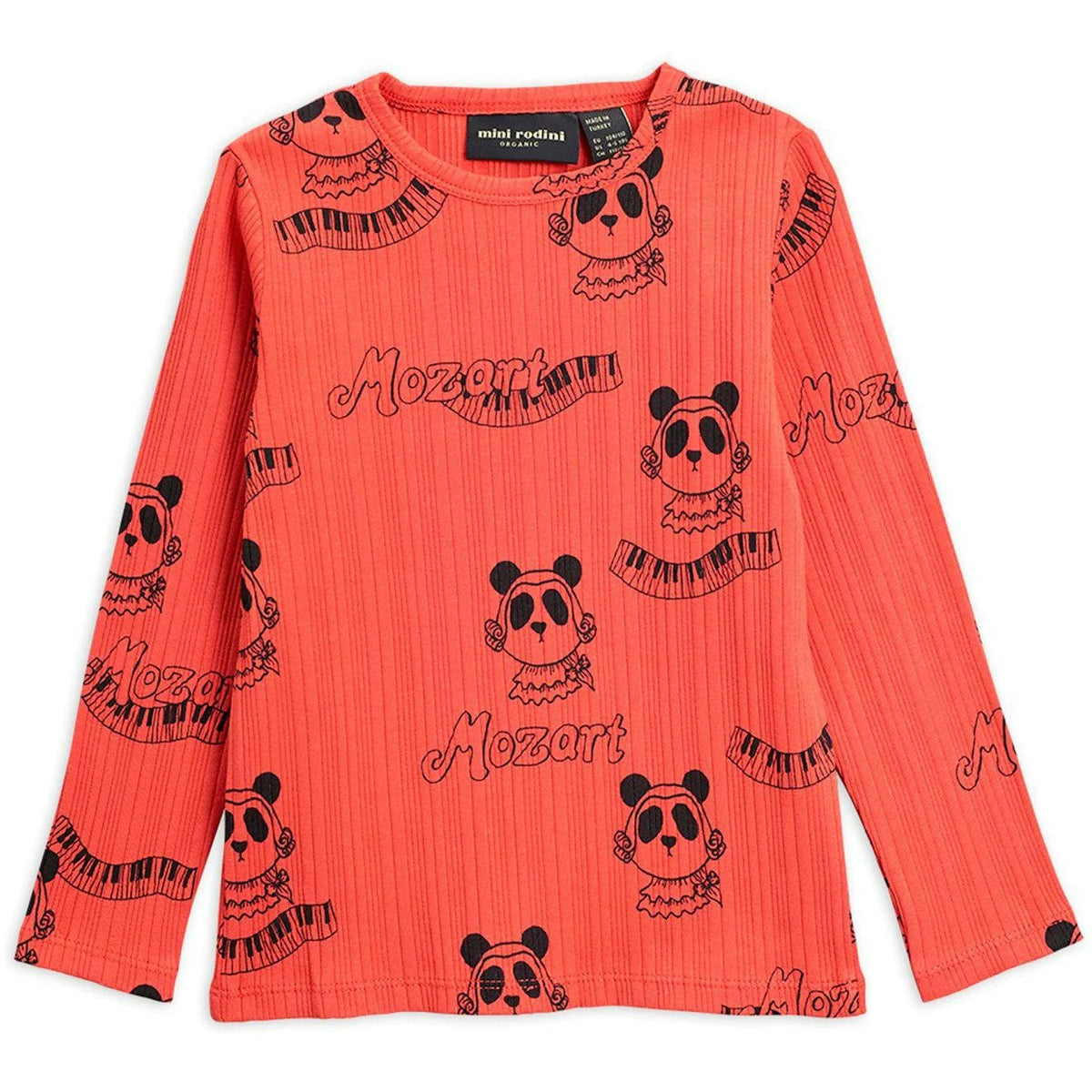 Mozart aop Ls tee red