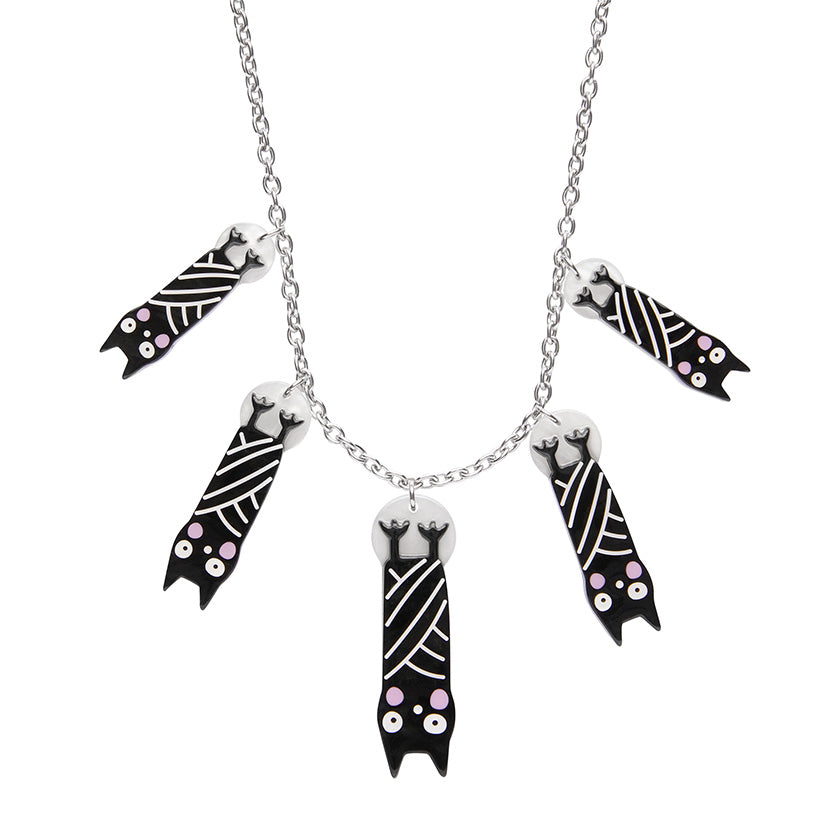 Terry Runyan Halloween Hang-up Bat Necklace