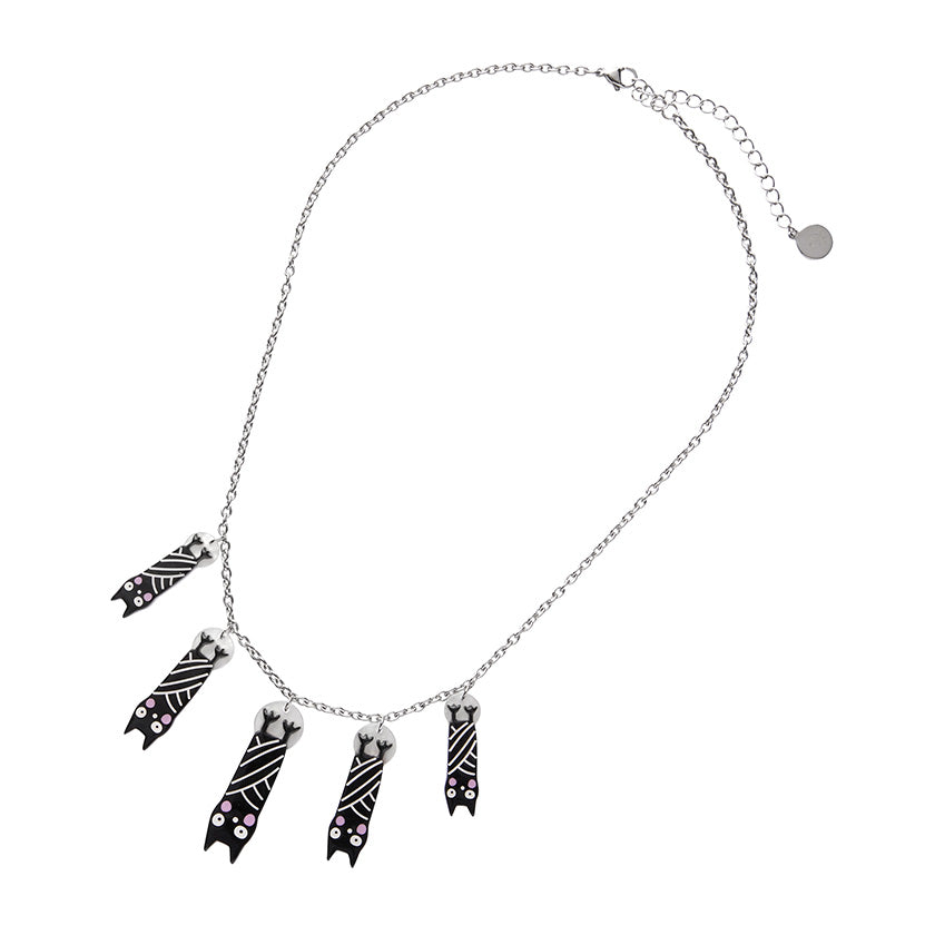 Terry Runyan Halloween Hang-up Bat Necklace