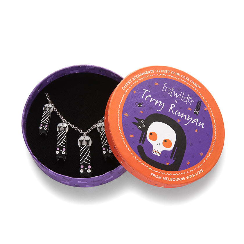 Terry Runyan Halloween Hang-up Bat Necklace