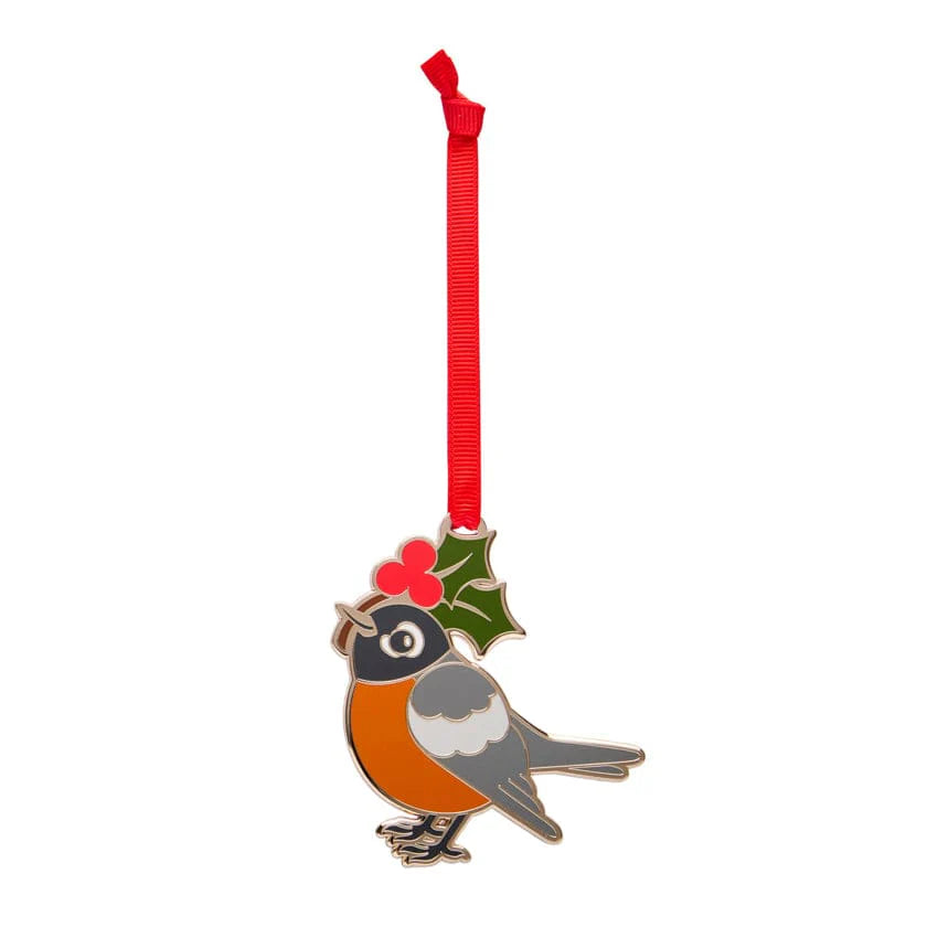 Ruby the Robin Enamel Ornament