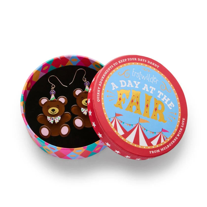 Grand Prize Teddy Drop Earrings