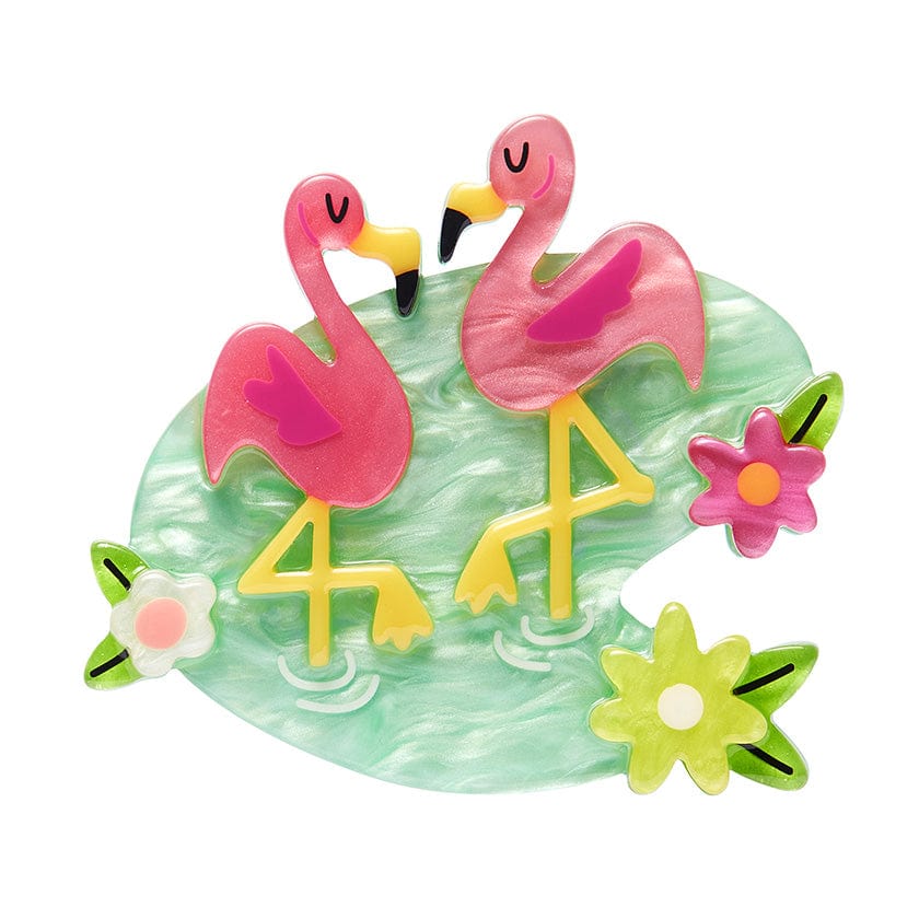 Let&#39;s Flamingle Brooch