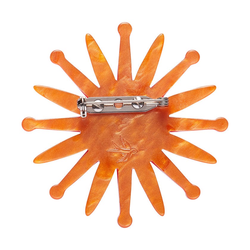 Starburst Clock Brooch