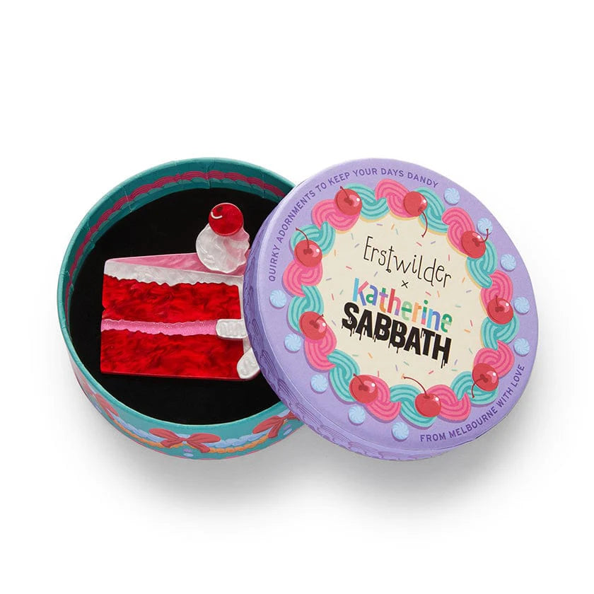 Romance Isn&#39;t Dead Cake Brooch