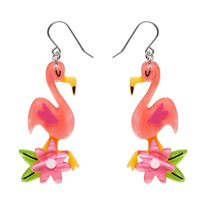 Let&#39;s Flamingle Drop Earrings