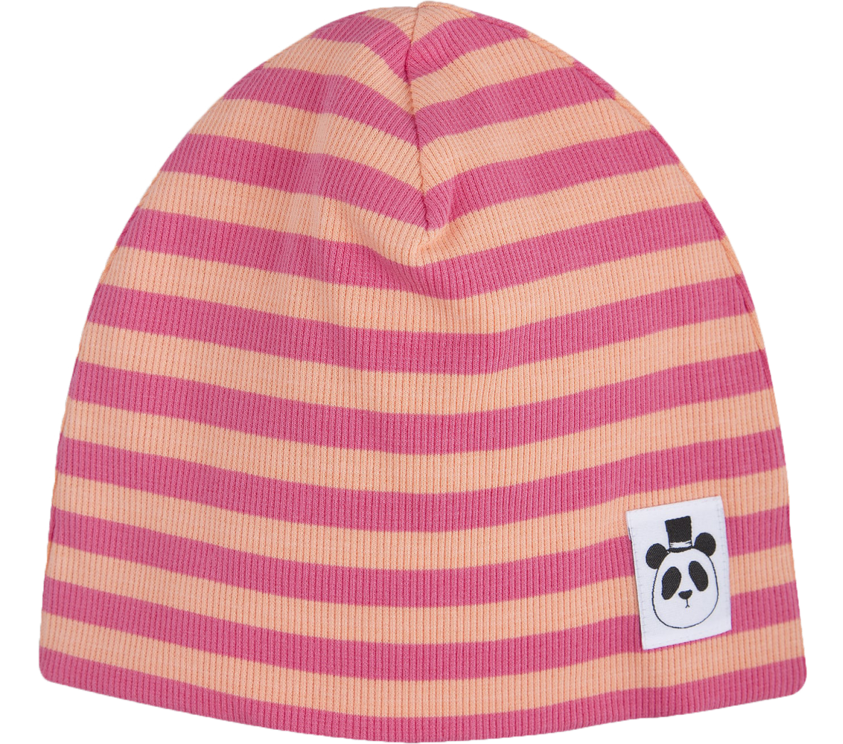 Stripe Rib Beanie pink