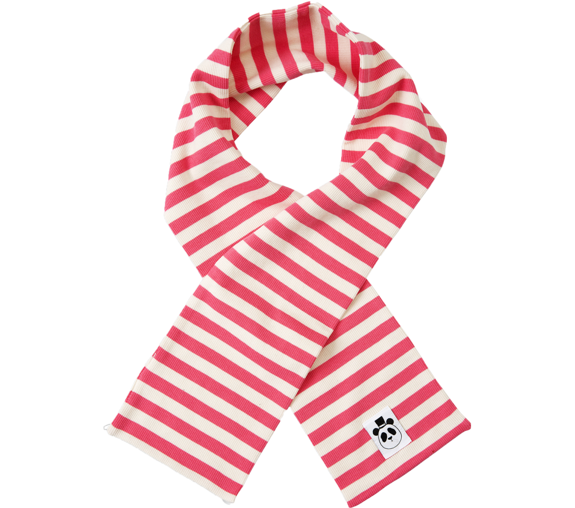 Stripe Rib scarf pink