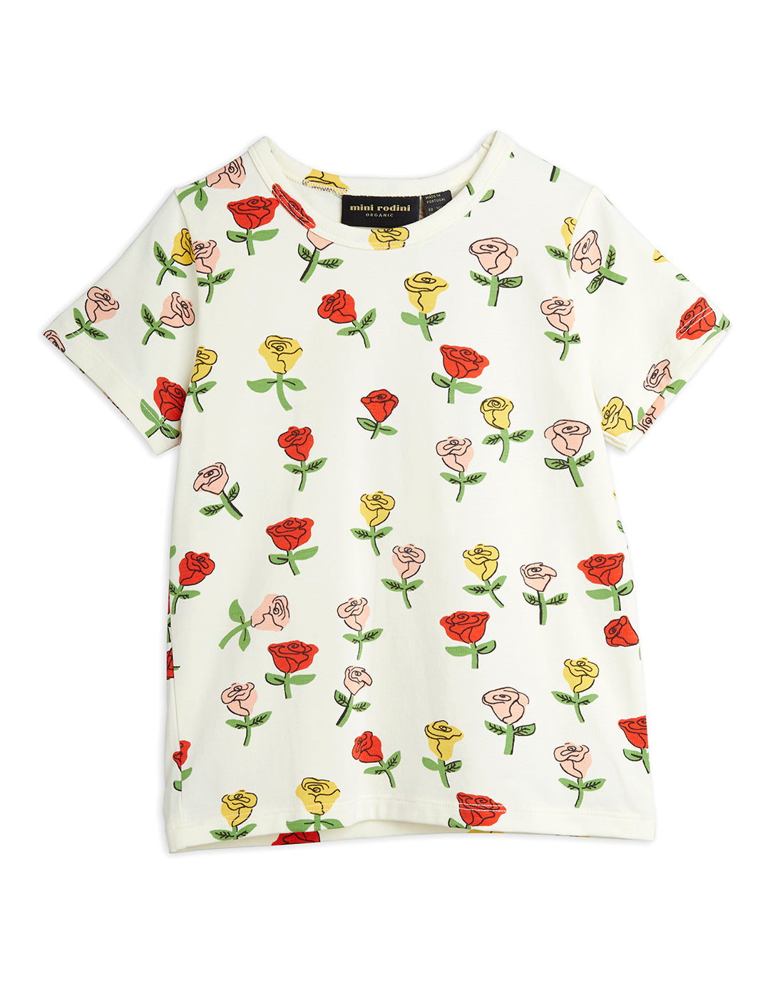 Roses AOP Short Sleeve Tee offwhite