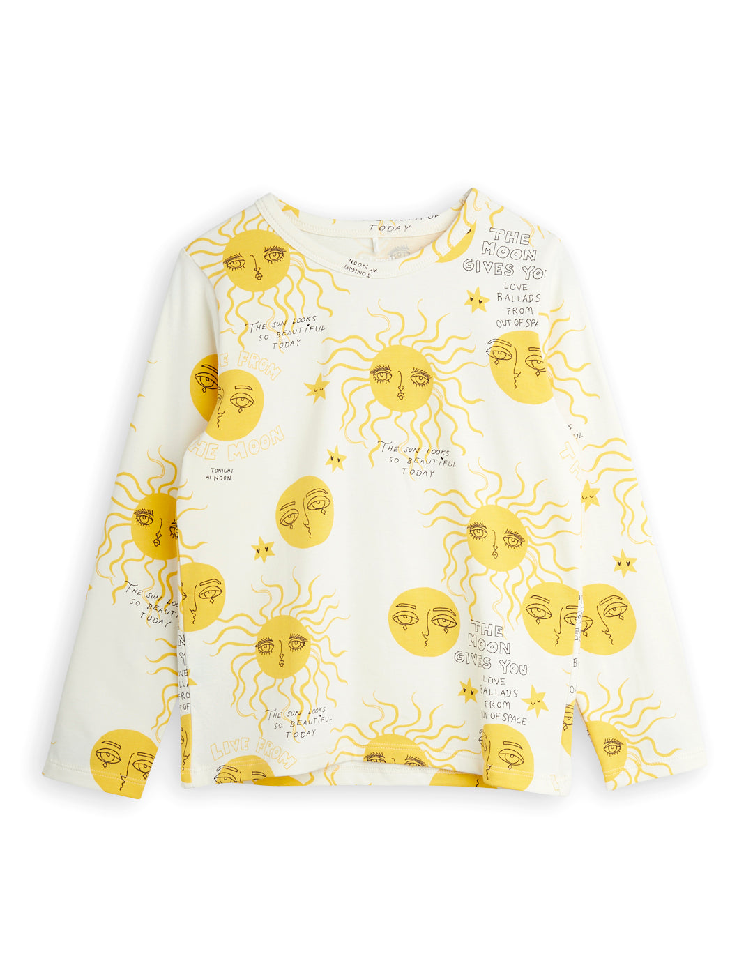 Moon top yellow shirt