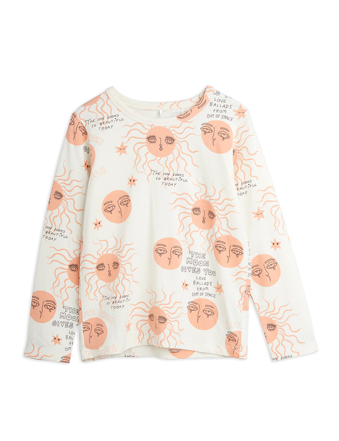 Moon and Sun Ls Tee Pink