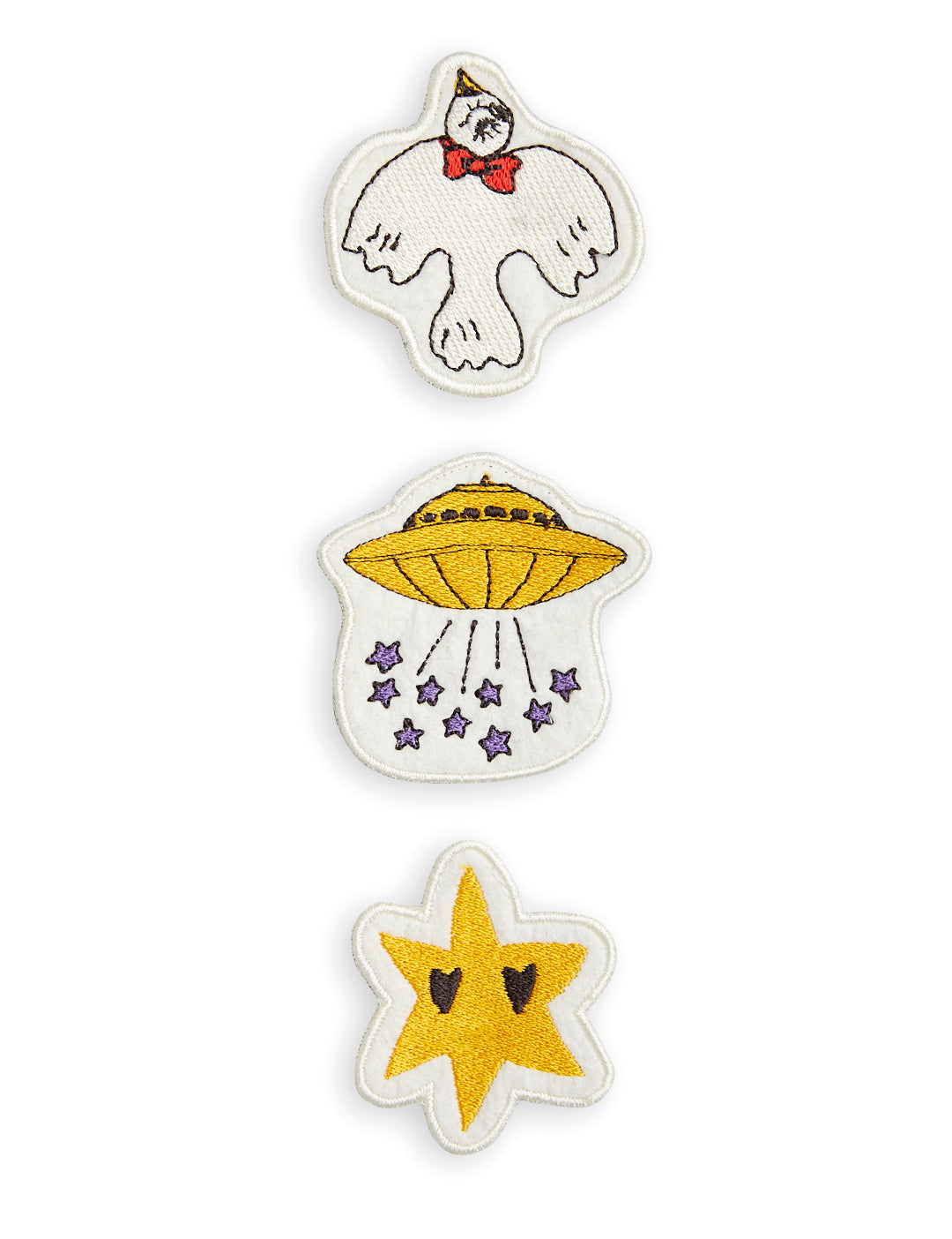 Denim Chinos blue - patches of Ufo, Star and Dove!