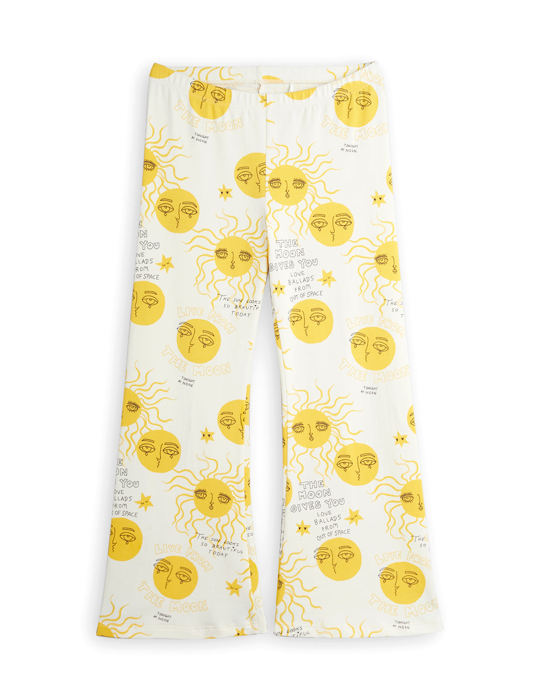 Moon and Sun Flared Trousers yellow