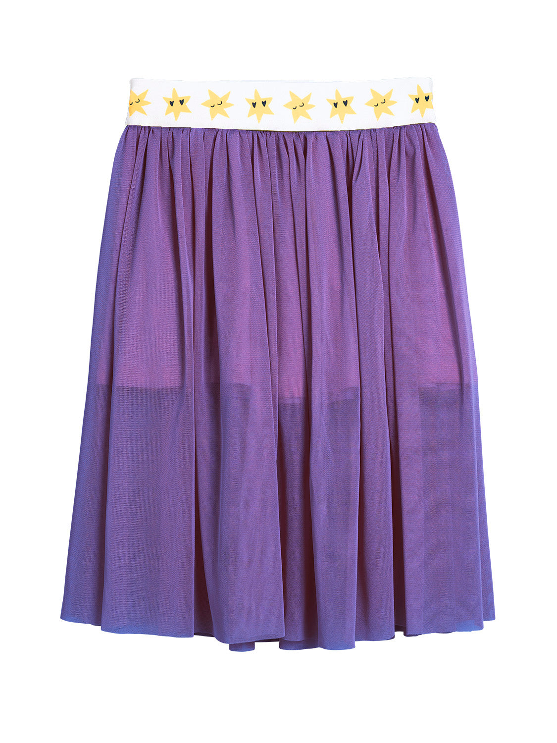 Star Tulle Long Skirt purple