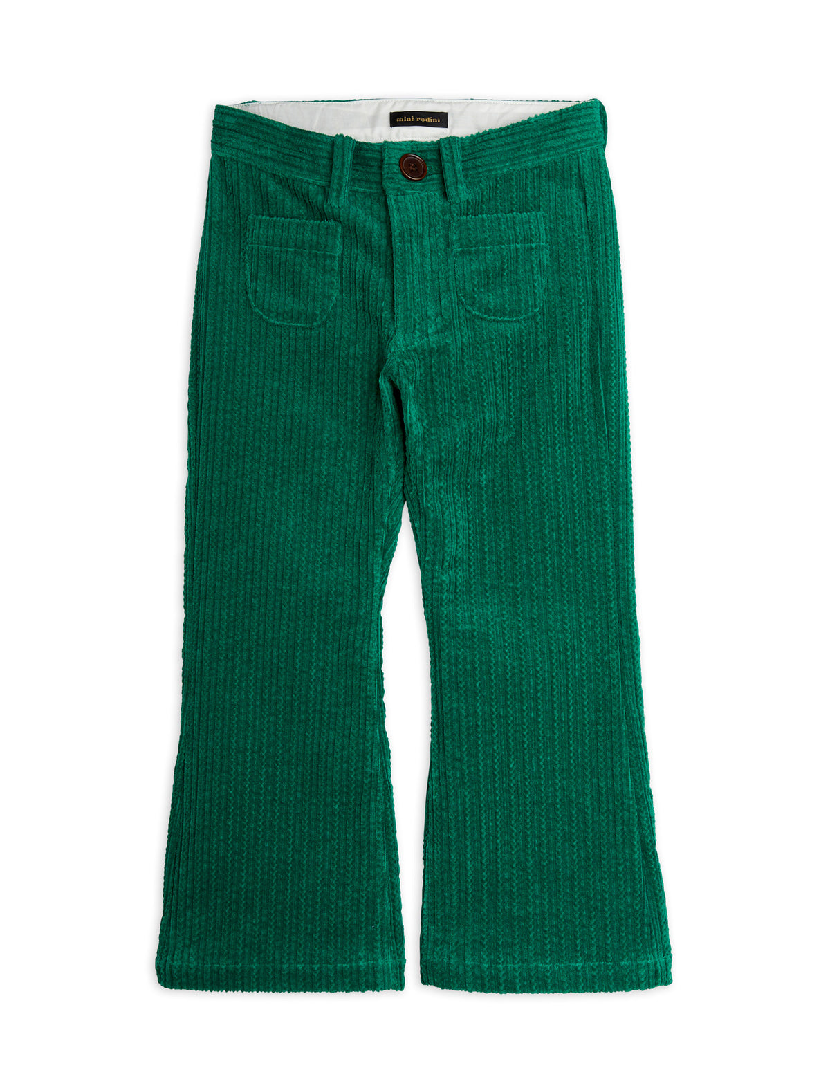 Corduroy Flared Trousers Green