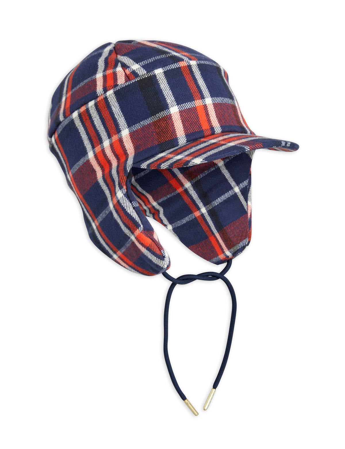 Flanell Padded Cap Blue