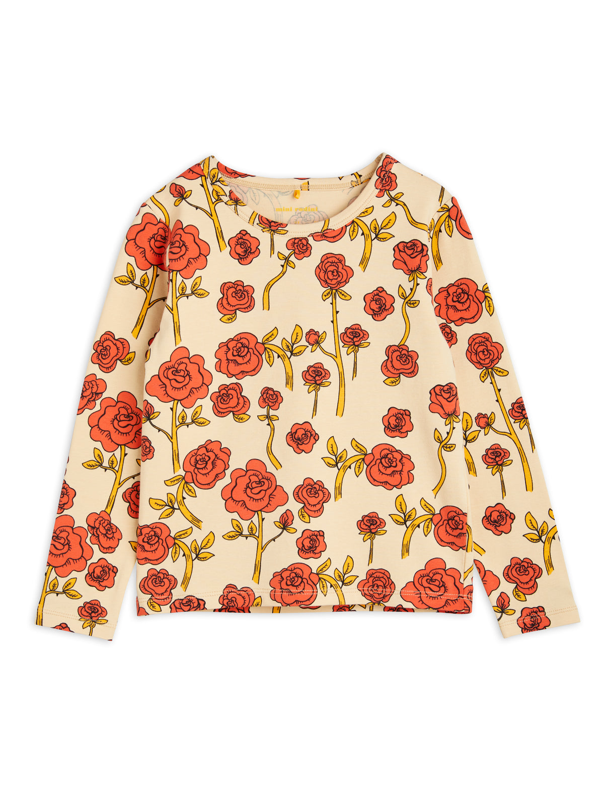 Roses aop Long Sleeve T-shirt Red