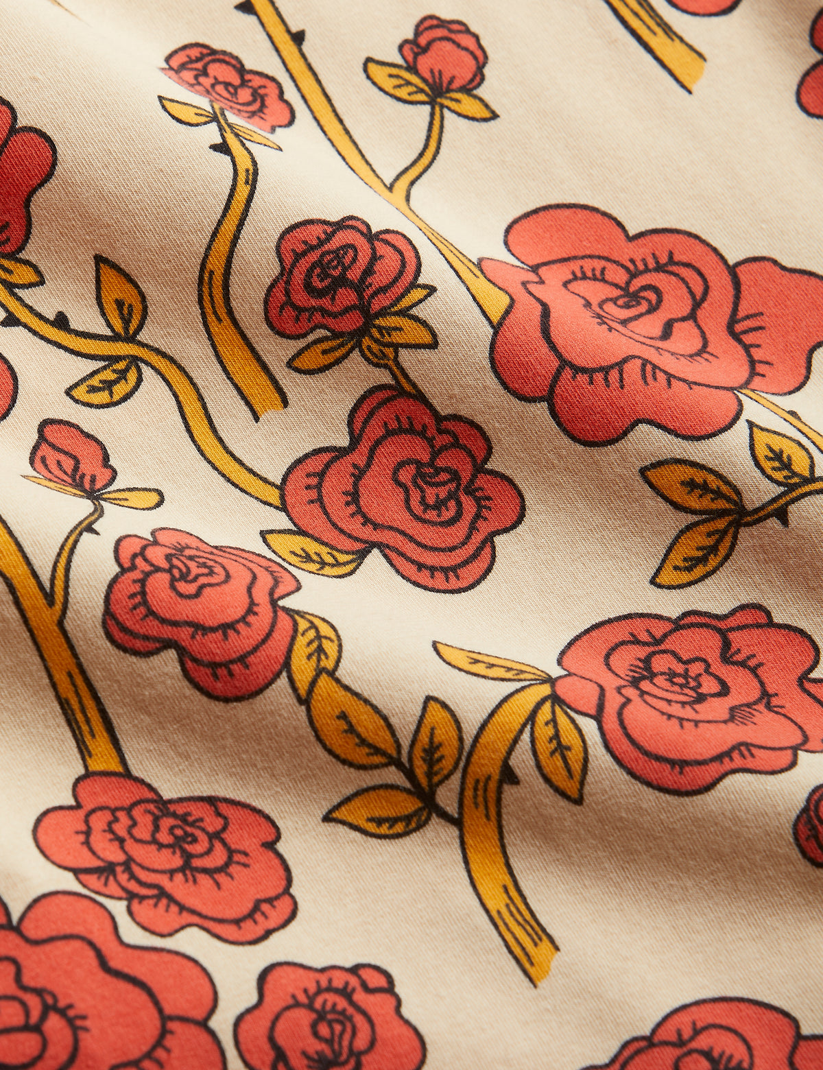 Roses aop Long Sleeve T-shirt Red