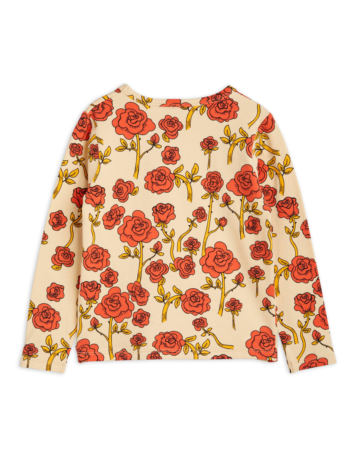 Roses aop Long Sleeve T-shirt Red