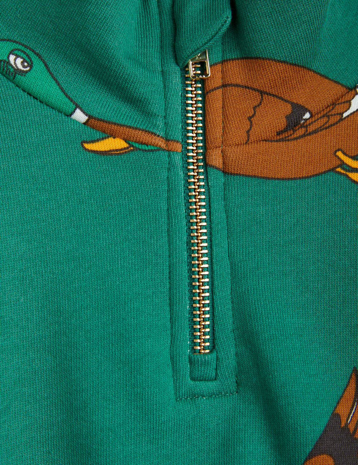 Ducks aop Half Zip Sweatshirt Green