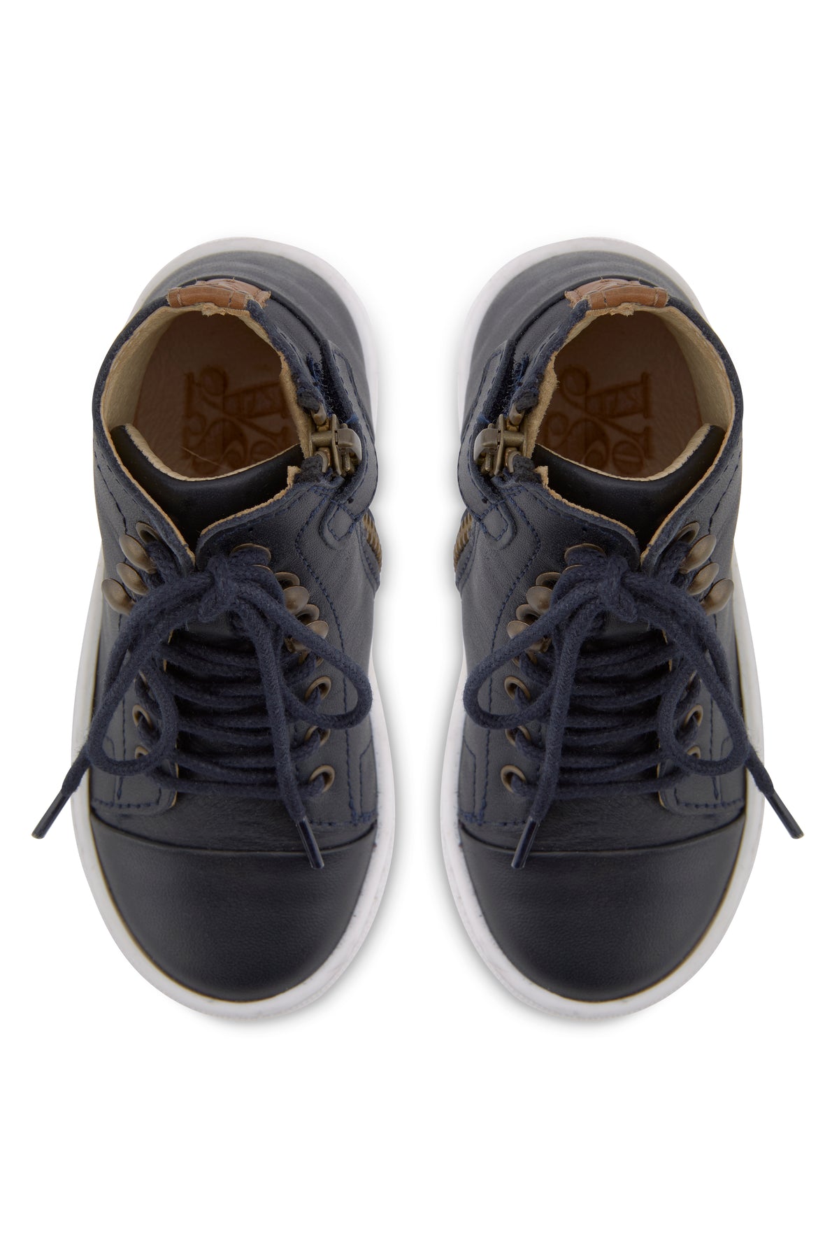 Henry Leather Sneaker Boot Dark Navy