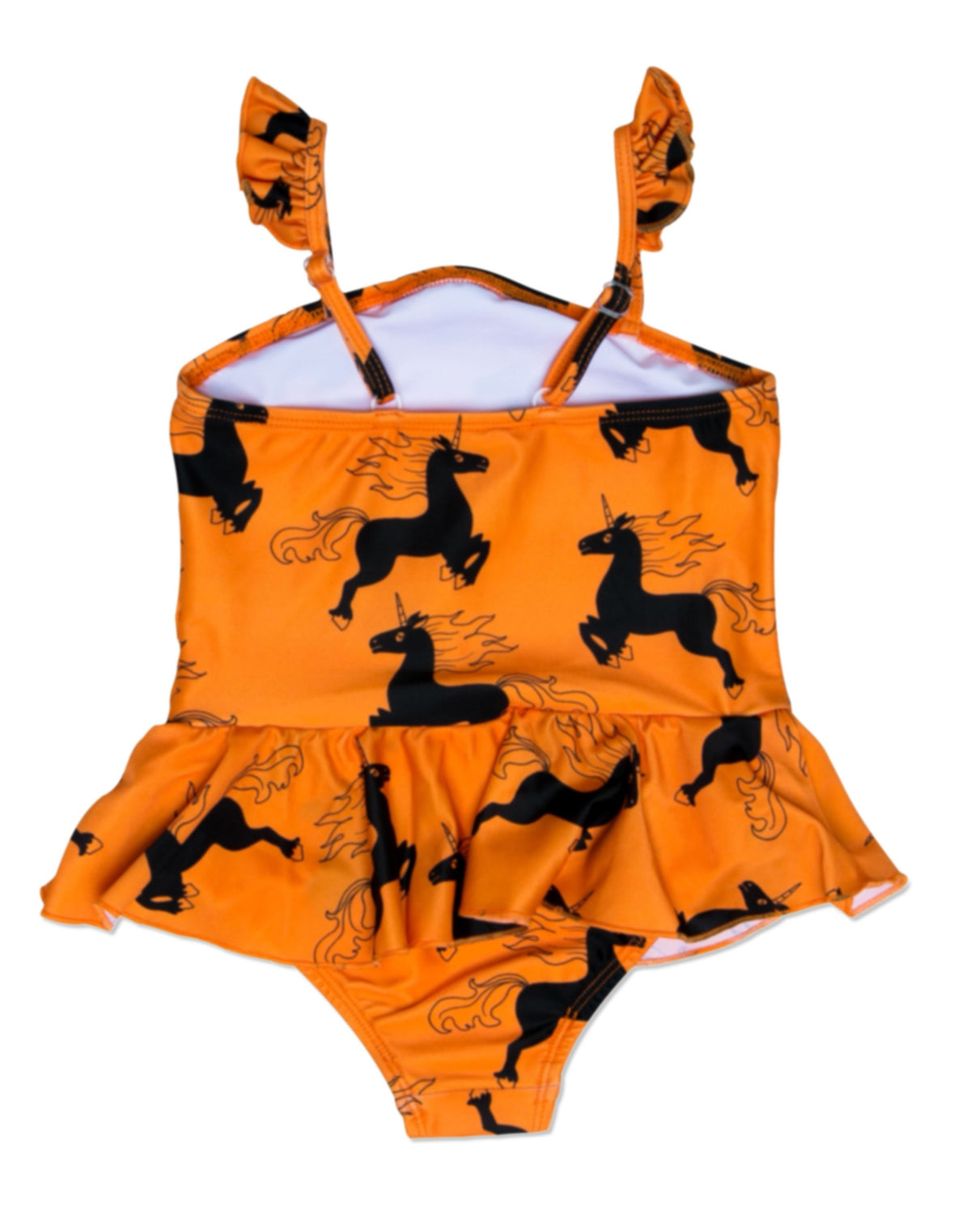 Unicorn Aop Skirt Swimsuit Orange