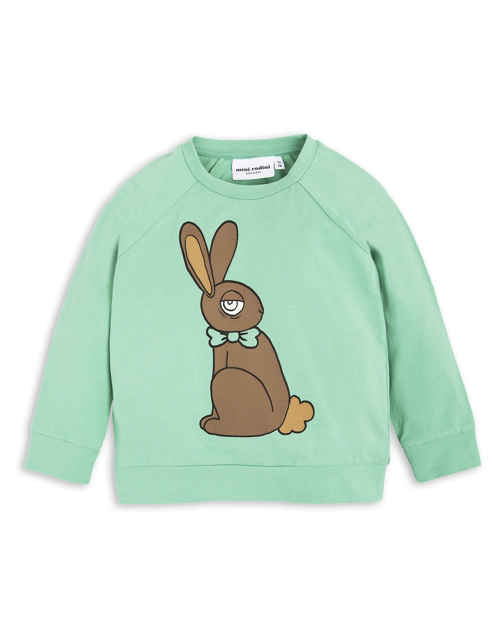mini rodini rabbit dress Rabbit Sp Ls Cuff Tee Green