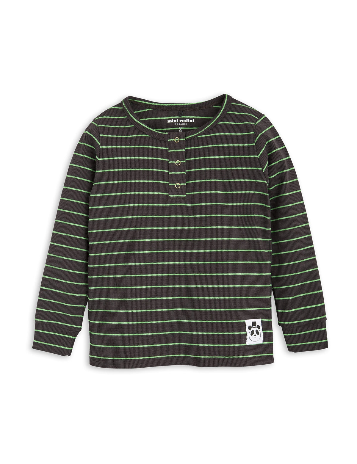 Stripe Rib Grandpa Black