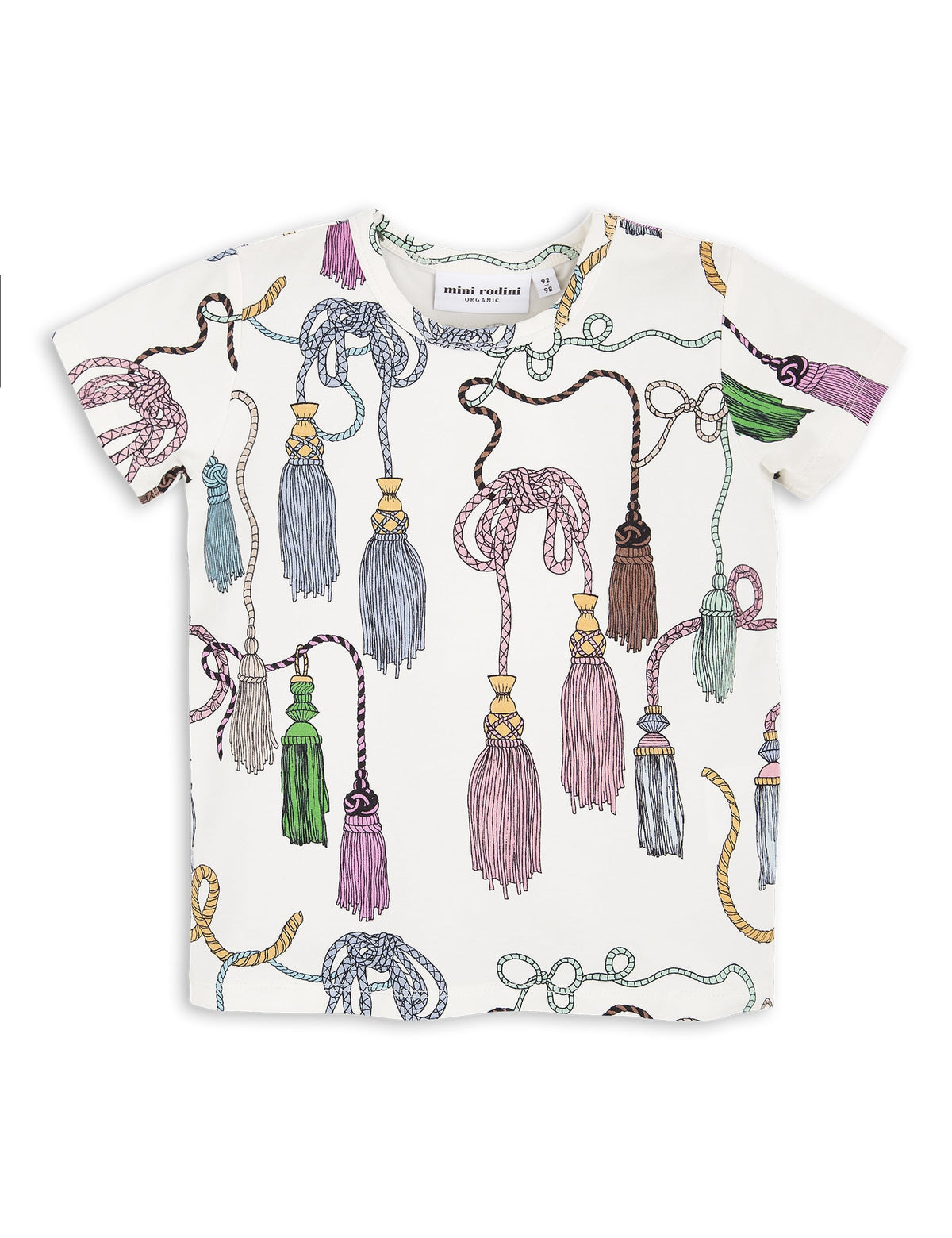 Tassels Ss Tee Offwhite