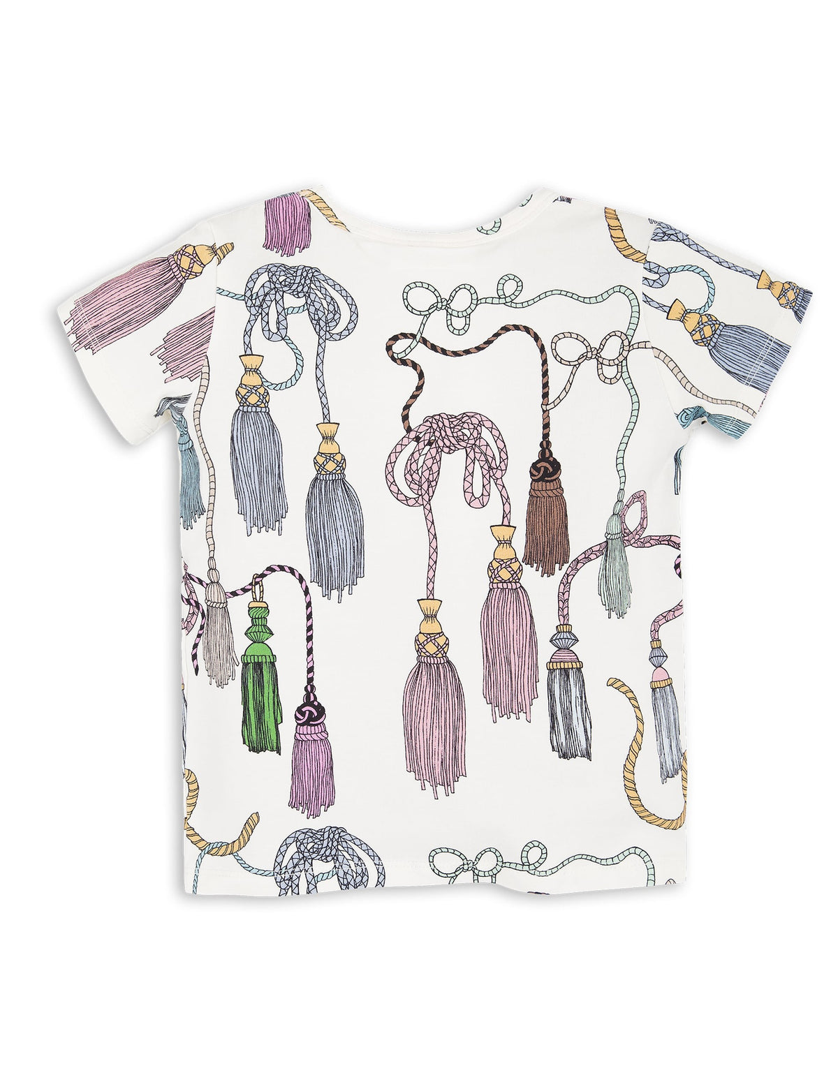 Tassels Ss Tee Offwhite