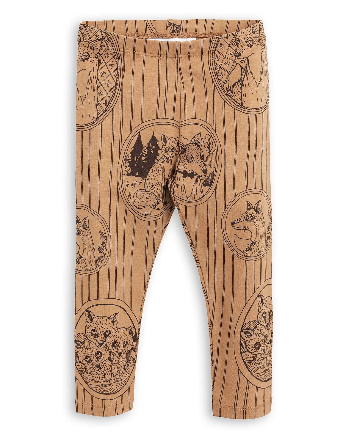 Fox Family Leggings Brown