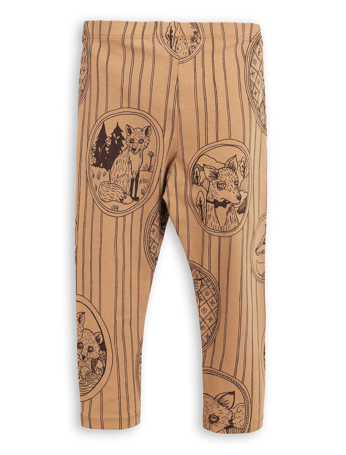 Fox Family Leggings Brown