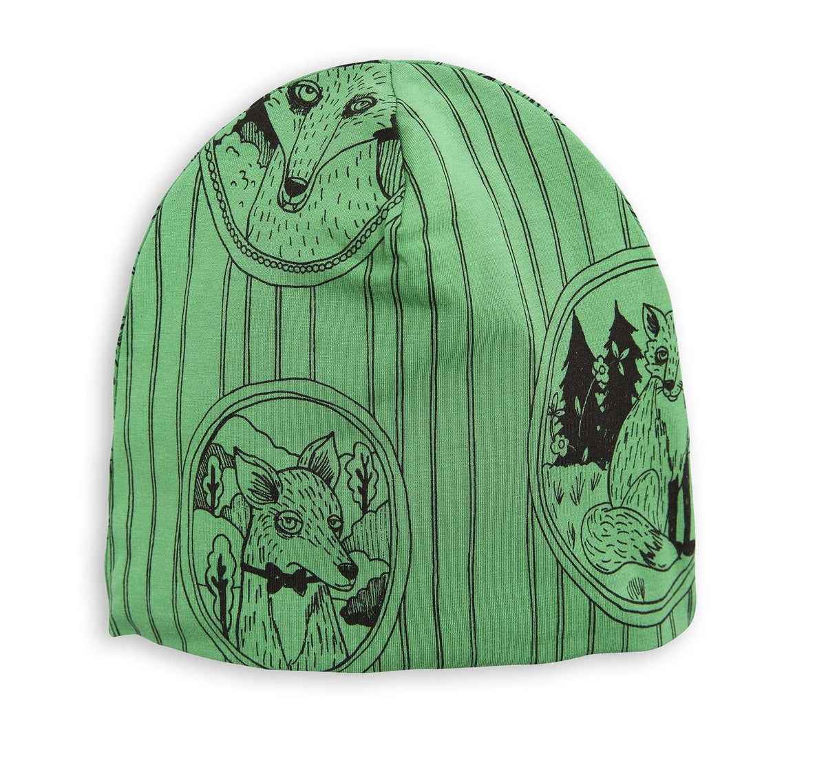 Fox Family Beanie Green