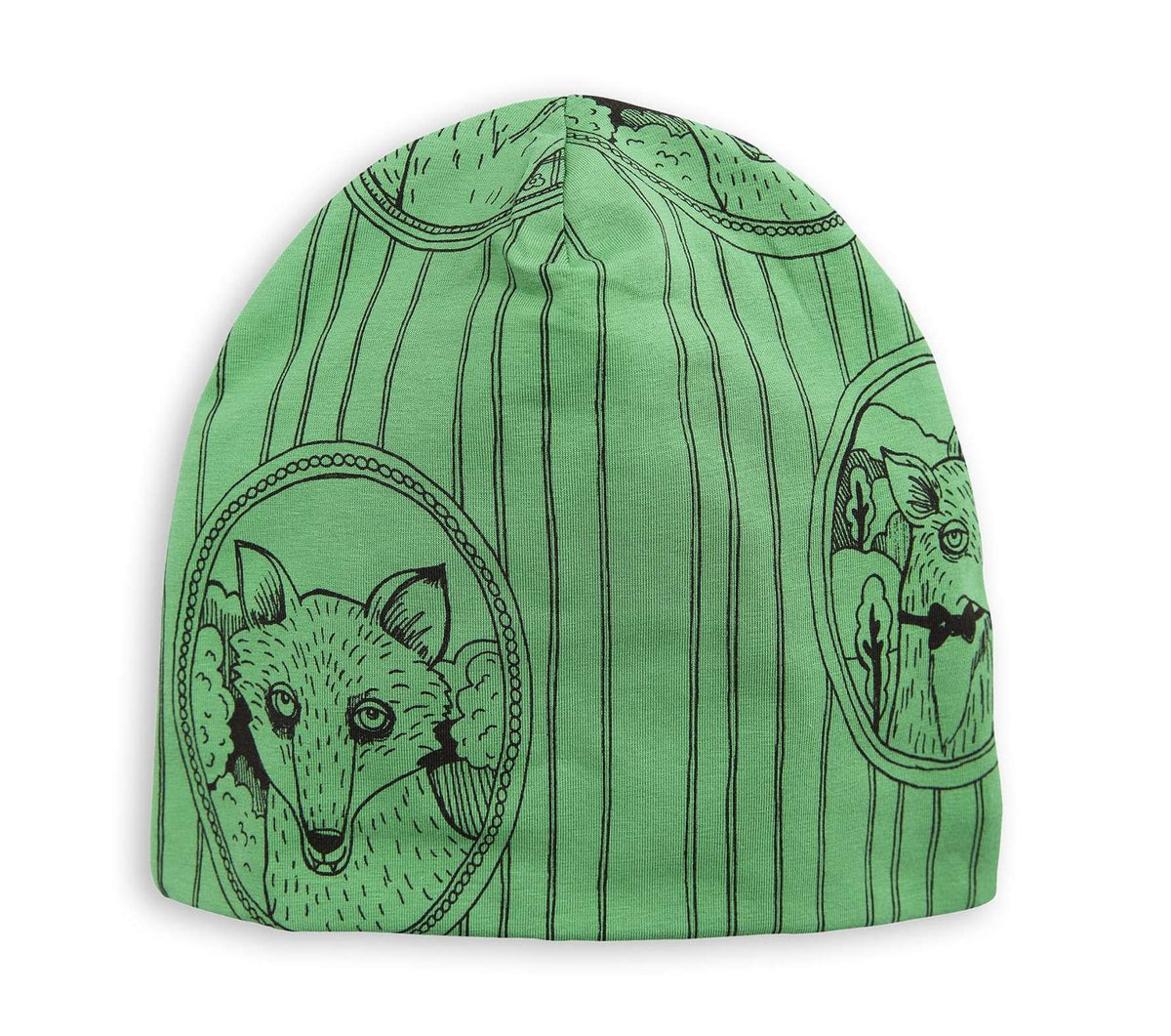 Fox Family Beanie Green