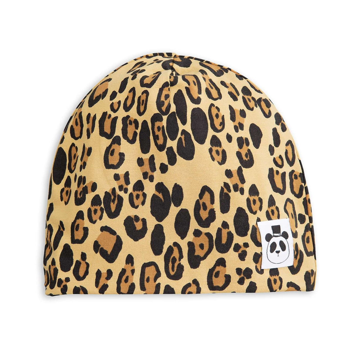 Basic Leopard Beanie beige