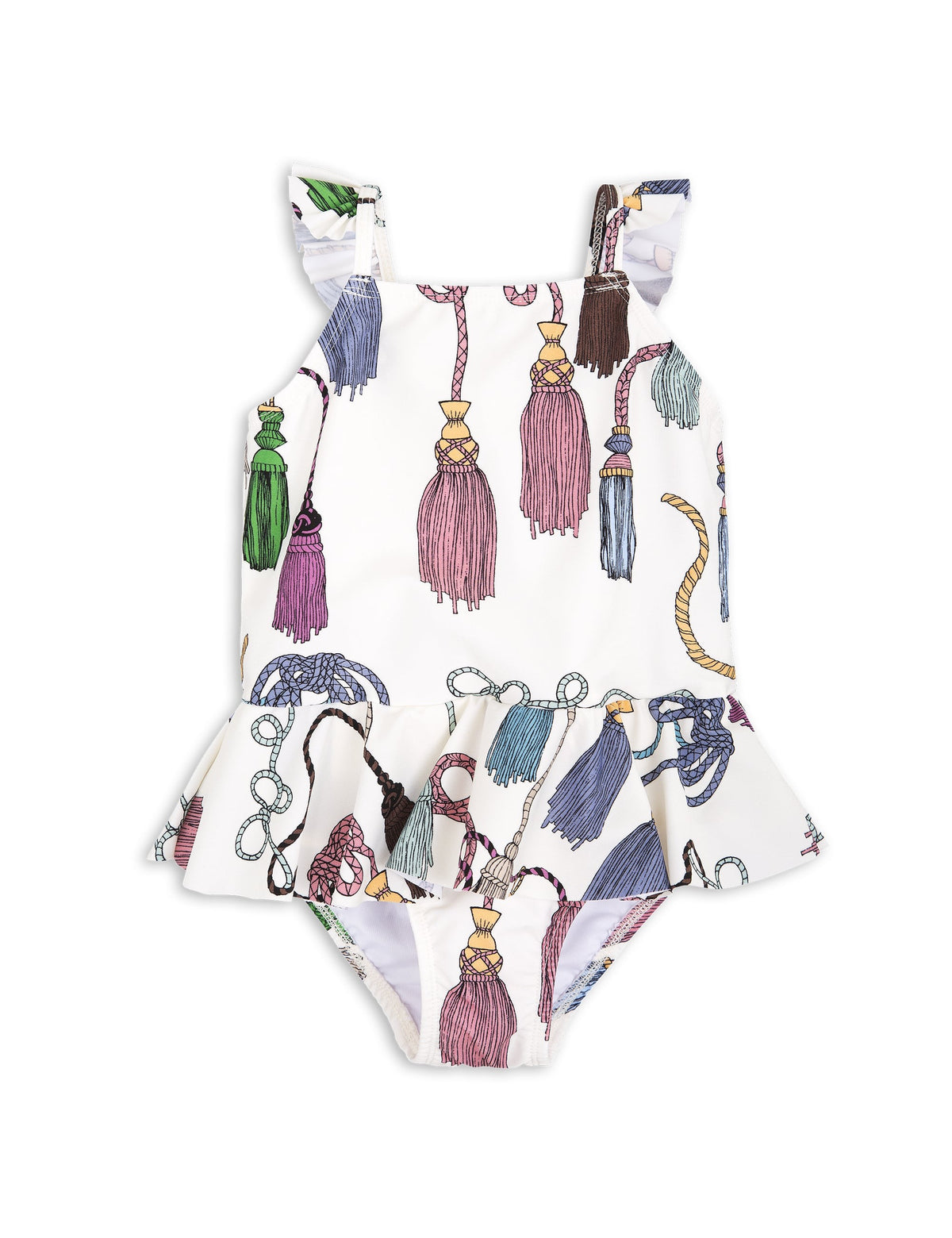 Tassels Skirt Swimsuit Offwhite