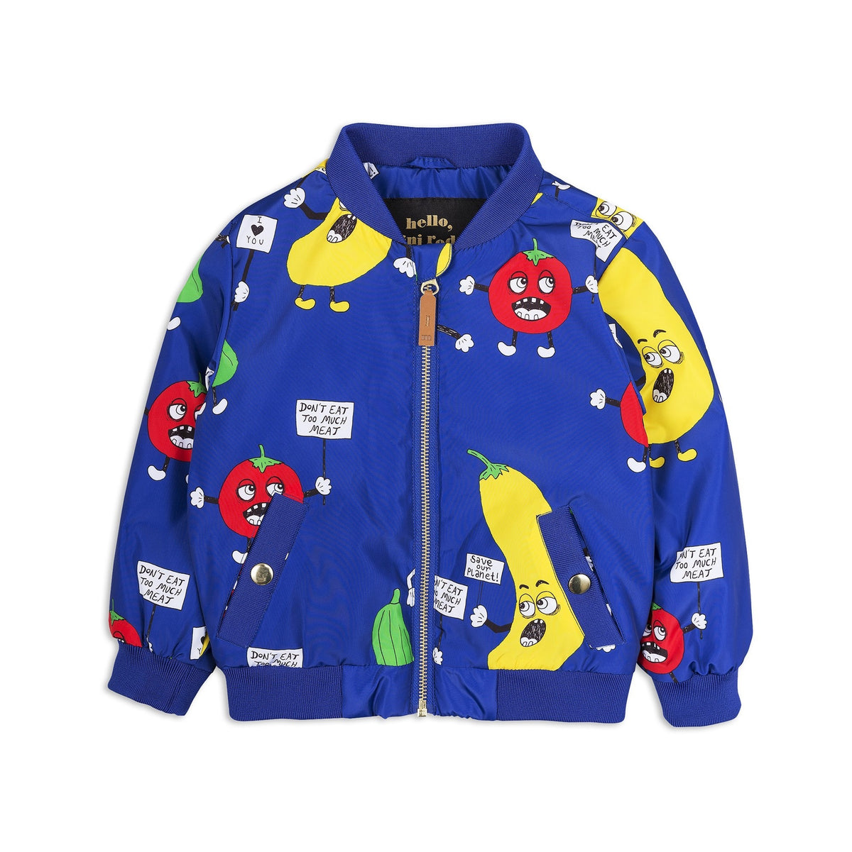 Veggie Baseball Jacket Blue